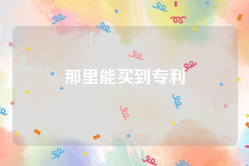 那里能买到专利