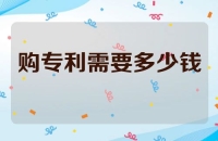 收购专利需要多少钱