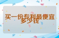 买一份专利最便宜多少钱