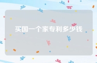 买国一个家专利多少钱