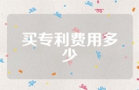 买专利费用多少