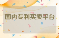 国内专利买卖平台排名