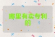 哪里有卖专利的