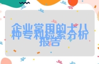 企业常用的十八种专利检索分析报告