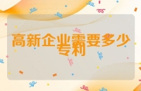 高新技术企业申报需要多少个专利？