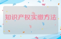 知识产权实缴方法